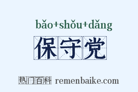 保守党是什么意思的图片